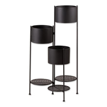 3-TIER BARREL BUCKET PLANT STAND